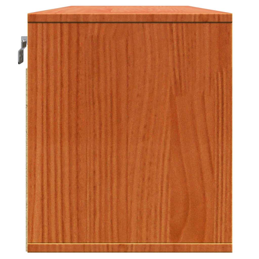 Wandkast 100 X 30 X 35 Cm Massief Grenenhout