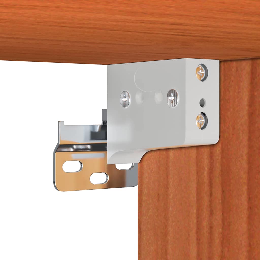 Wandkasten 2 Pcs 100 X 30 X 35 Cm Massief Grenenhout