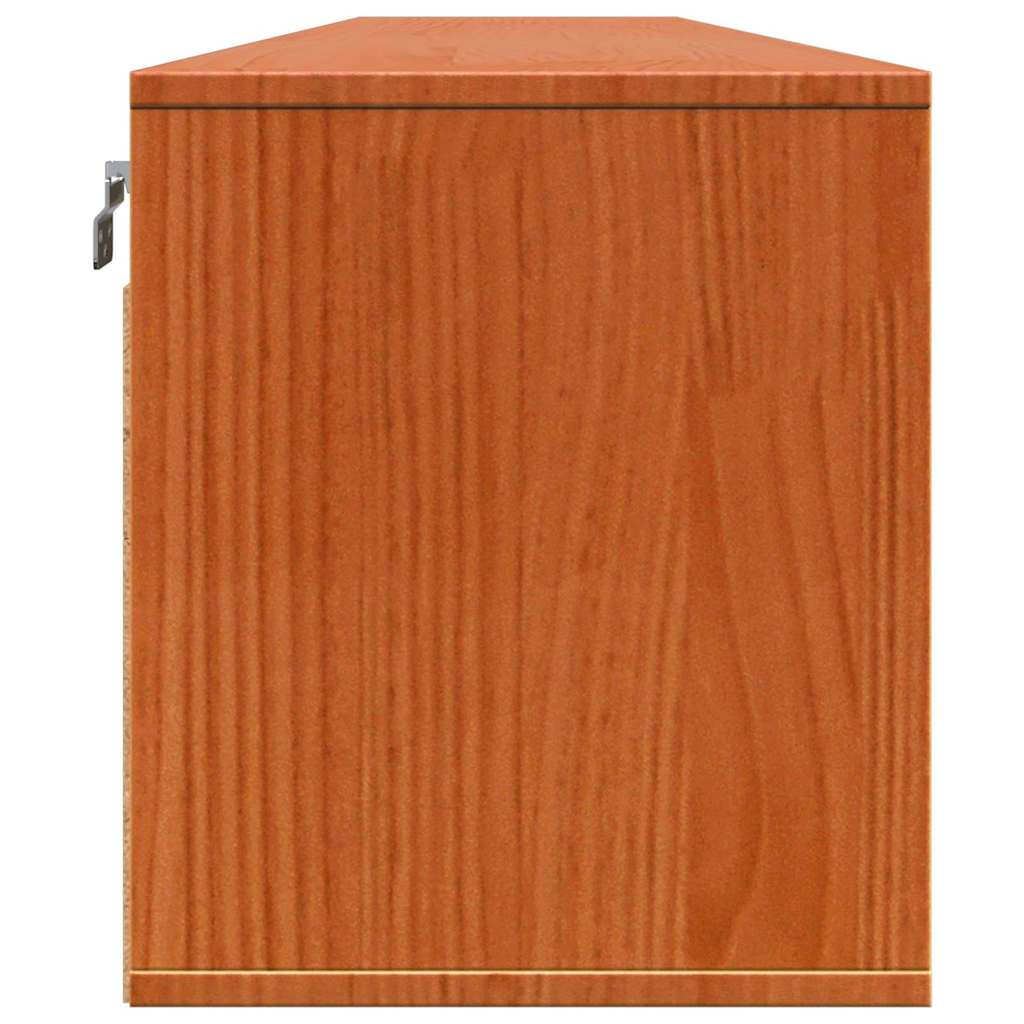 Wandkasten 2 Pcs 100 X 30 X 35 Cm Massief Grenenhout