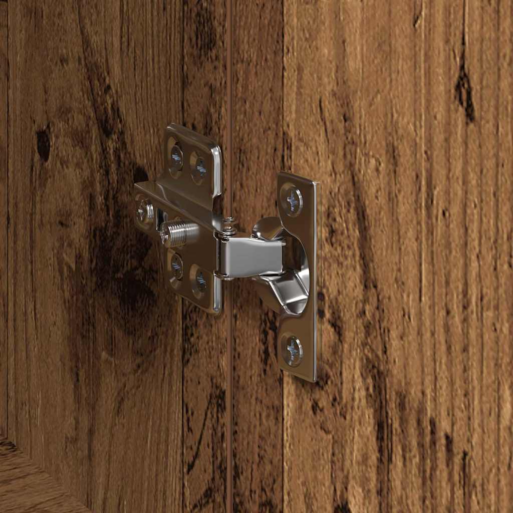 Highboard Bruin 60 X 36 X 110 Cm Bewerkt Hout