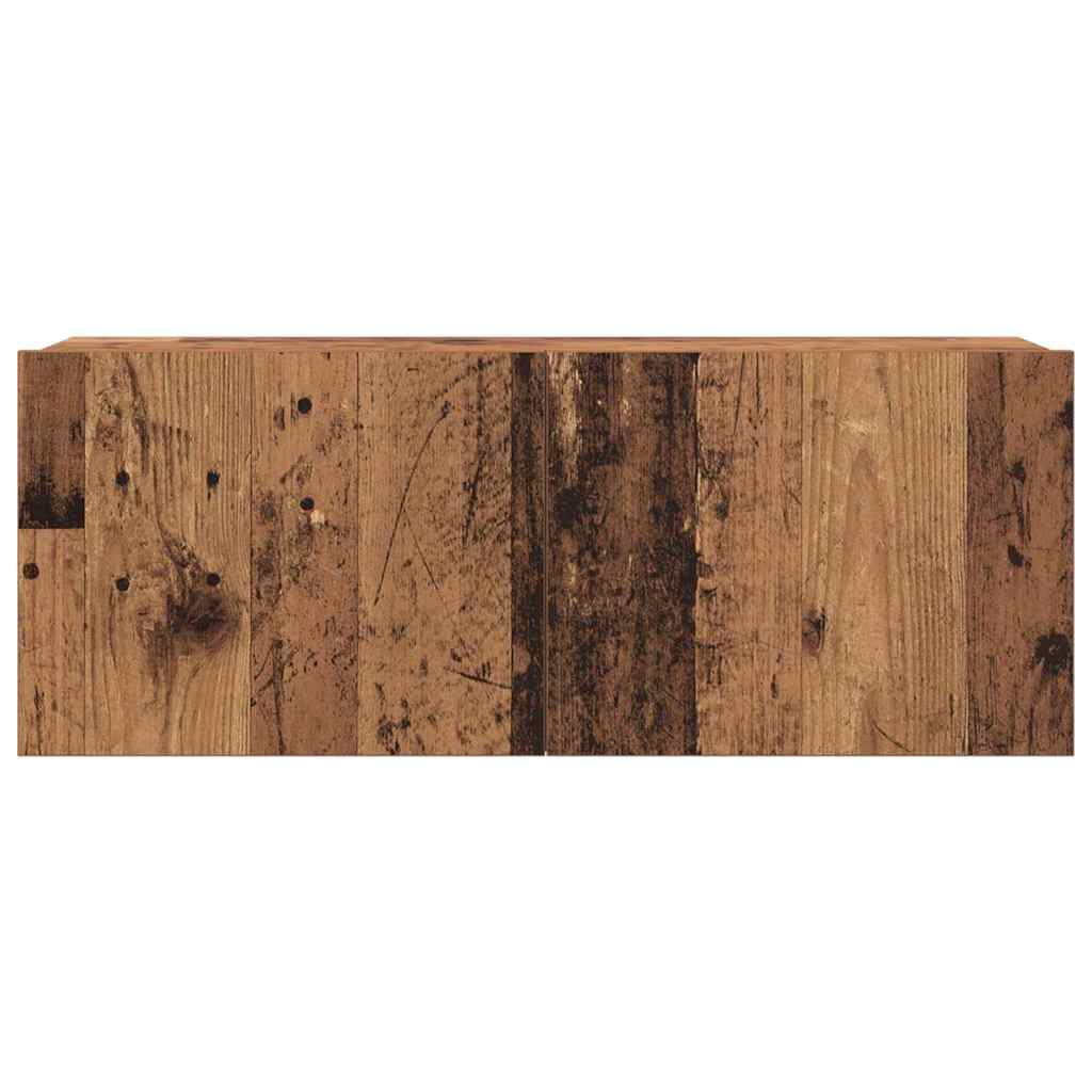 4-Delige Tv-Kast Set Oude Hout Bewerkt Hout