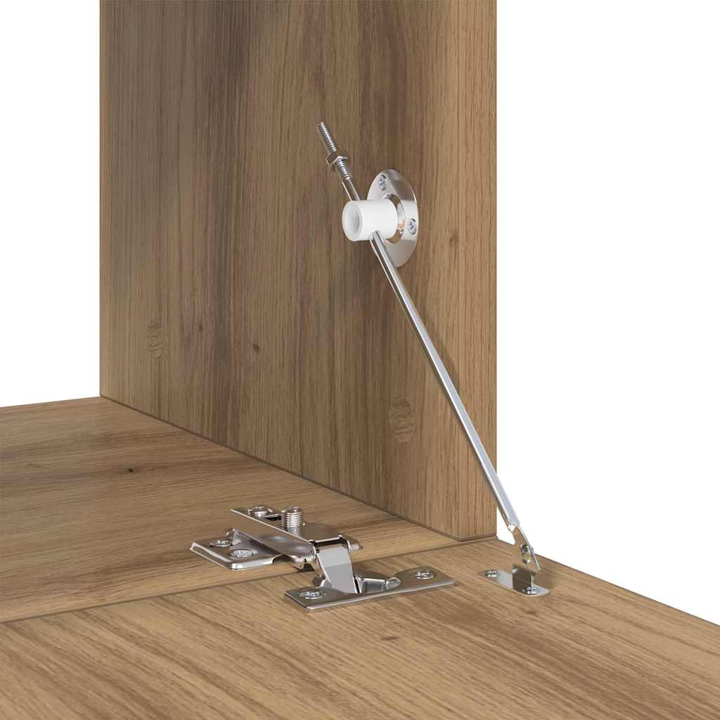 Tv-Kast Set 4 Pcs Bewerkt Hout