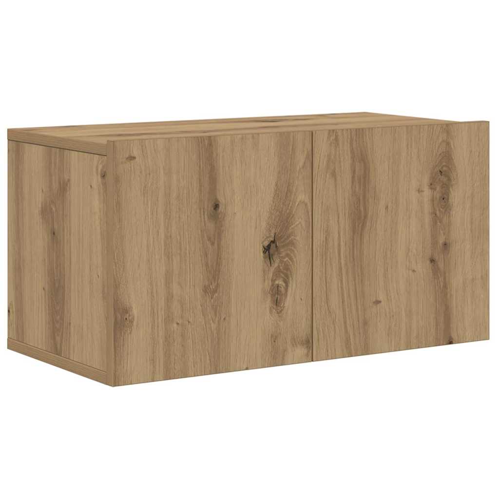 Tv-Meubelset 2 Pcs Bewerkt Hout