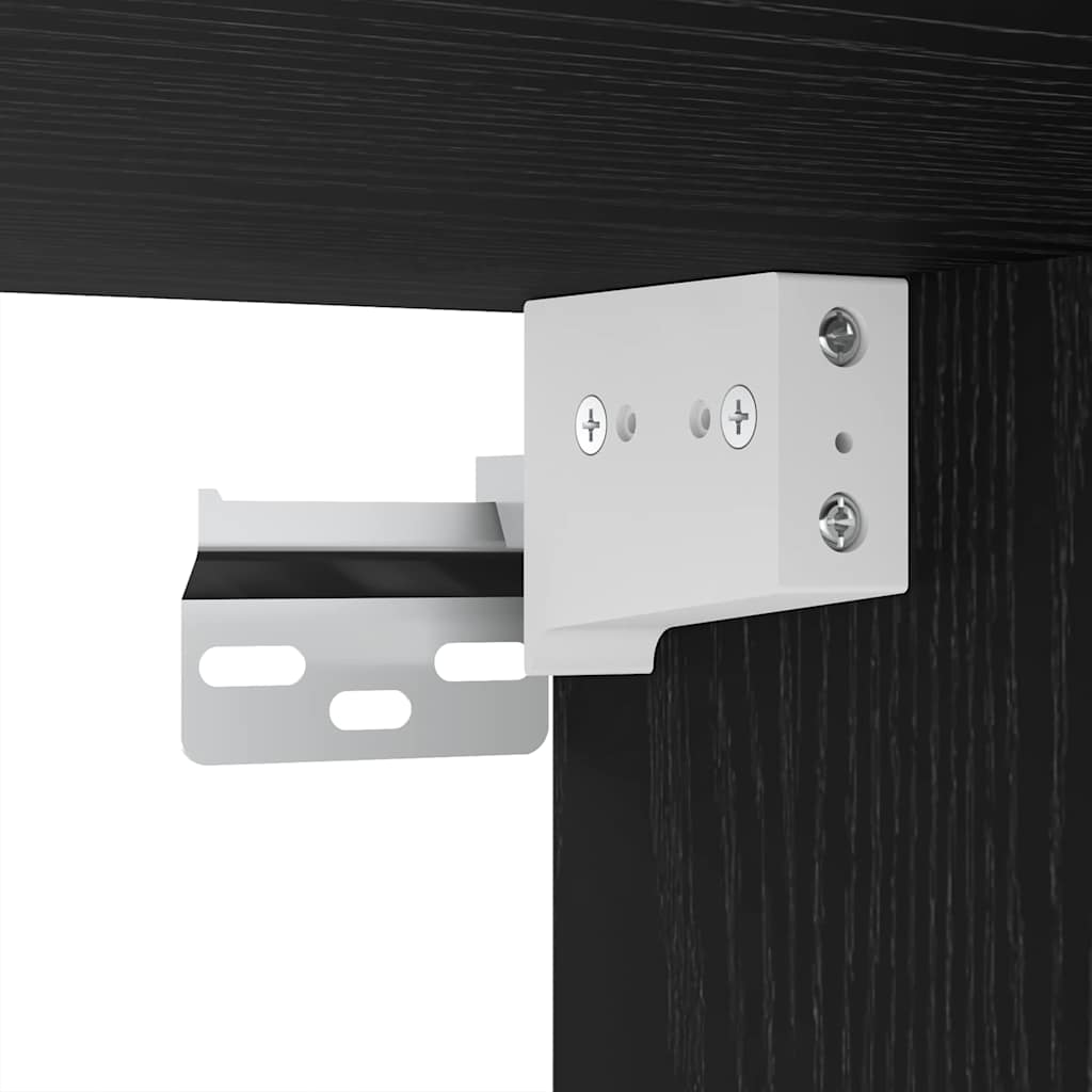 Tv-Meubelset Wandgemonteerd 4 Pcs Bewerkt Hout