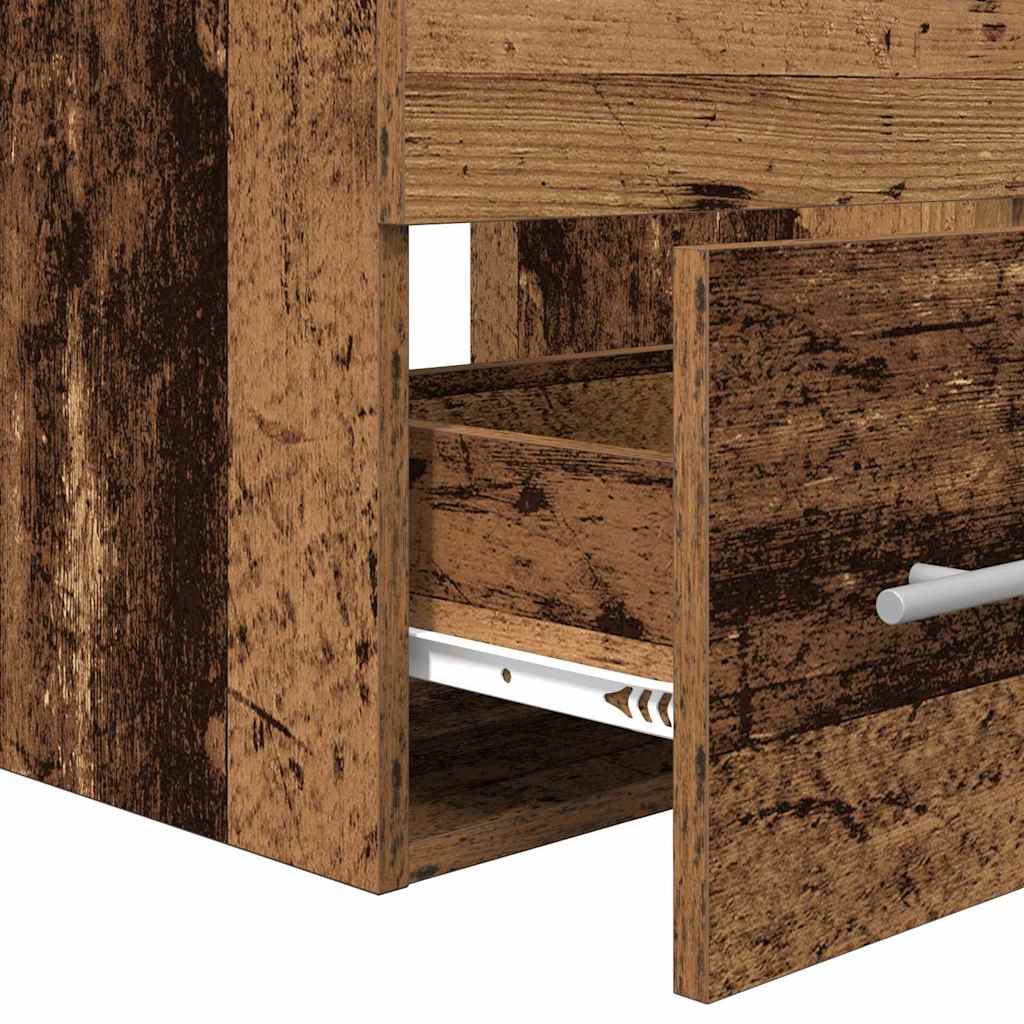 Badkamermeubelset 2 Pcs 41 X 38.5 X 48 Cm Bewerkt Hout