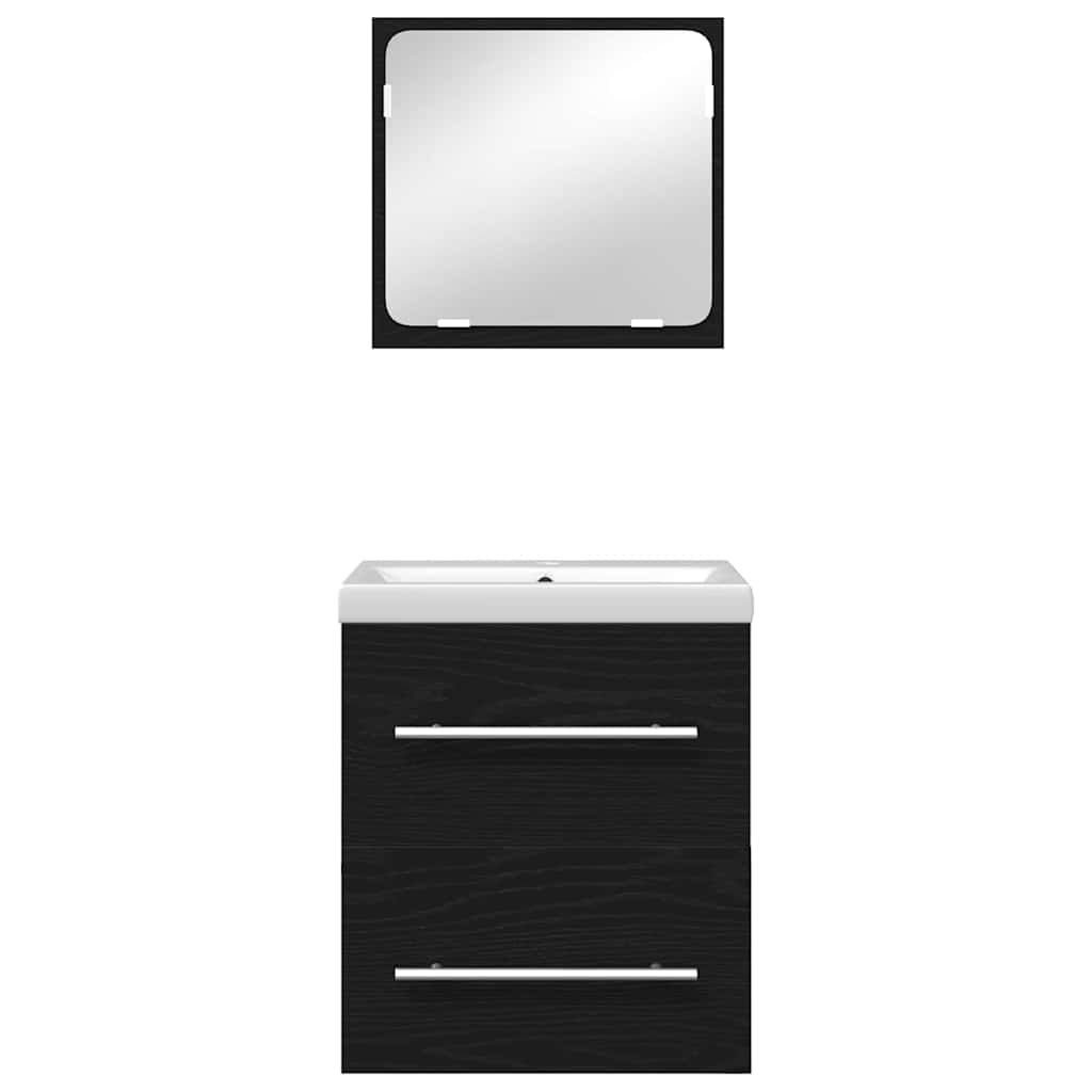 Badkamermeubelset Wandgemonteerd 2 Pcs