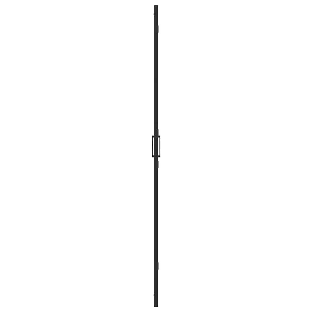 Inloop Douche Wand Zwart En Donkertransparant