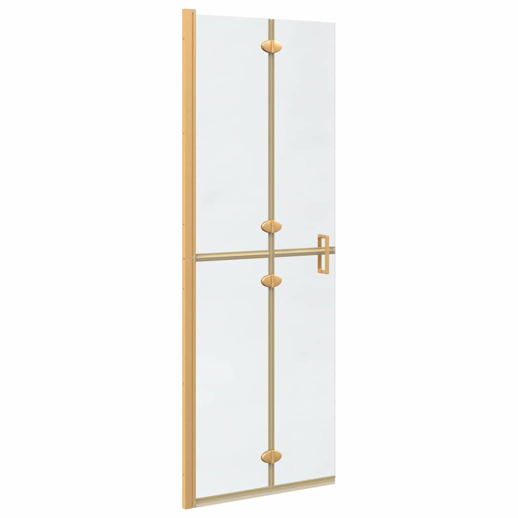 Inloop Douche Wand Goud En Transparant Gehard Glas