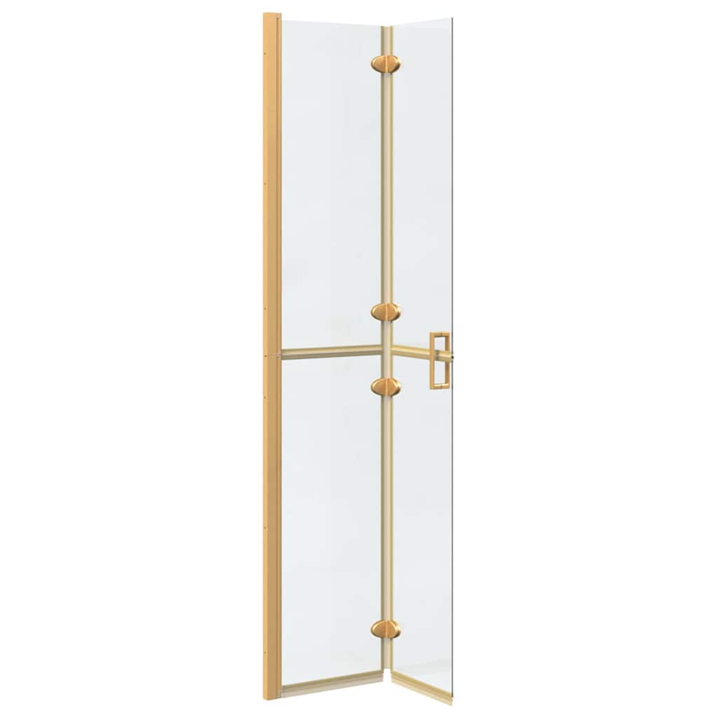Inloop Douche Wand Goud En Transparant Gehard Glas