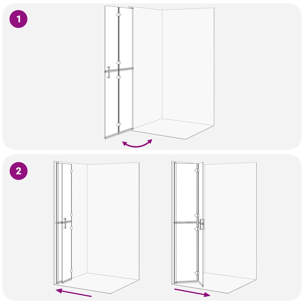 Inloop Douche Wand Goud En Transparant Gehard Glas