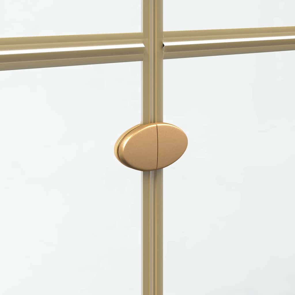 Inloop Douche Wand Goud En Transparant Gehard Glas