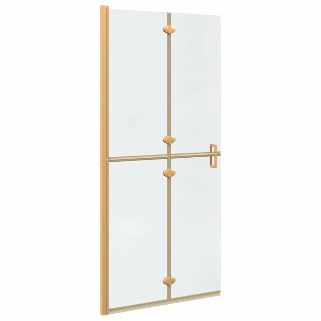 Inloop Douche Wand Goud En Transparant Gehard Glas
