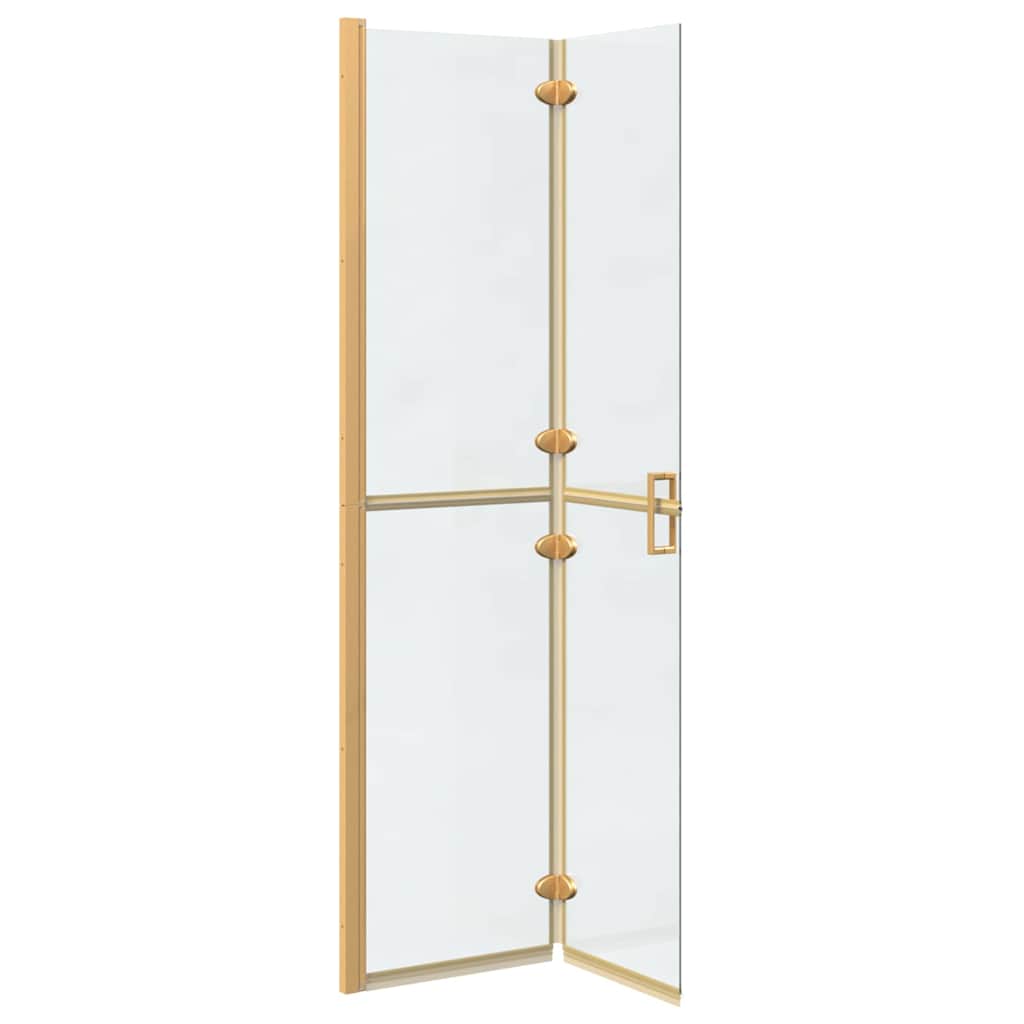 Inloop Douche Wand Goud En Transparant Gehard Glas