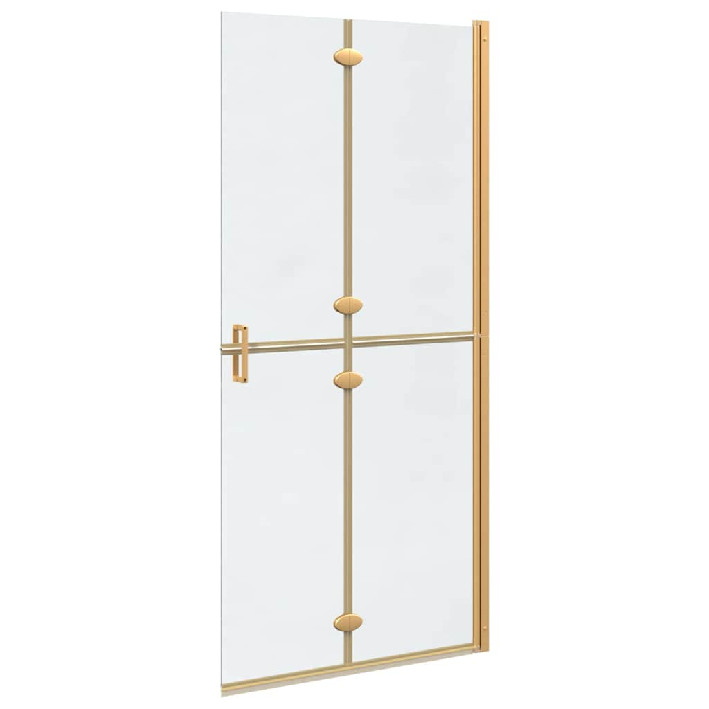 Inloop Douche Wand Goud En Transparant Gehard Glas