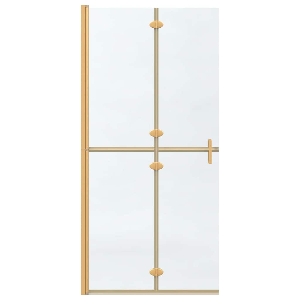 Inloop Douche Wand Goud En Transparant Gehard Glas