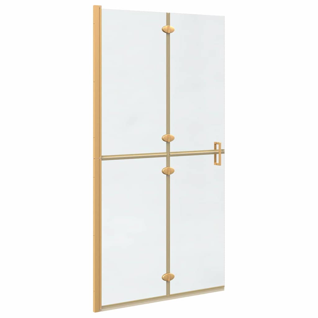 Inloop Douche Wand Goud En Transparant Gehard Glas