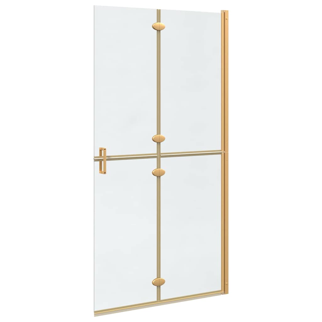 Inloop Douche Wand Goud En Transparant Gehard Glas