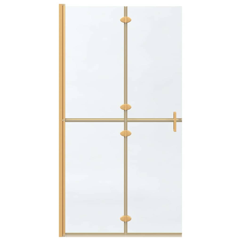 Inloop Douche Wand Goud En Transparant Gehard Glas