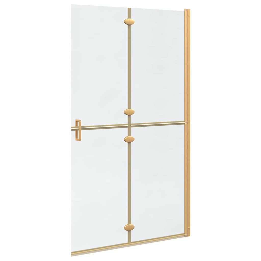 Inloop Douche Wand Goud En Transparant Gehard Glas