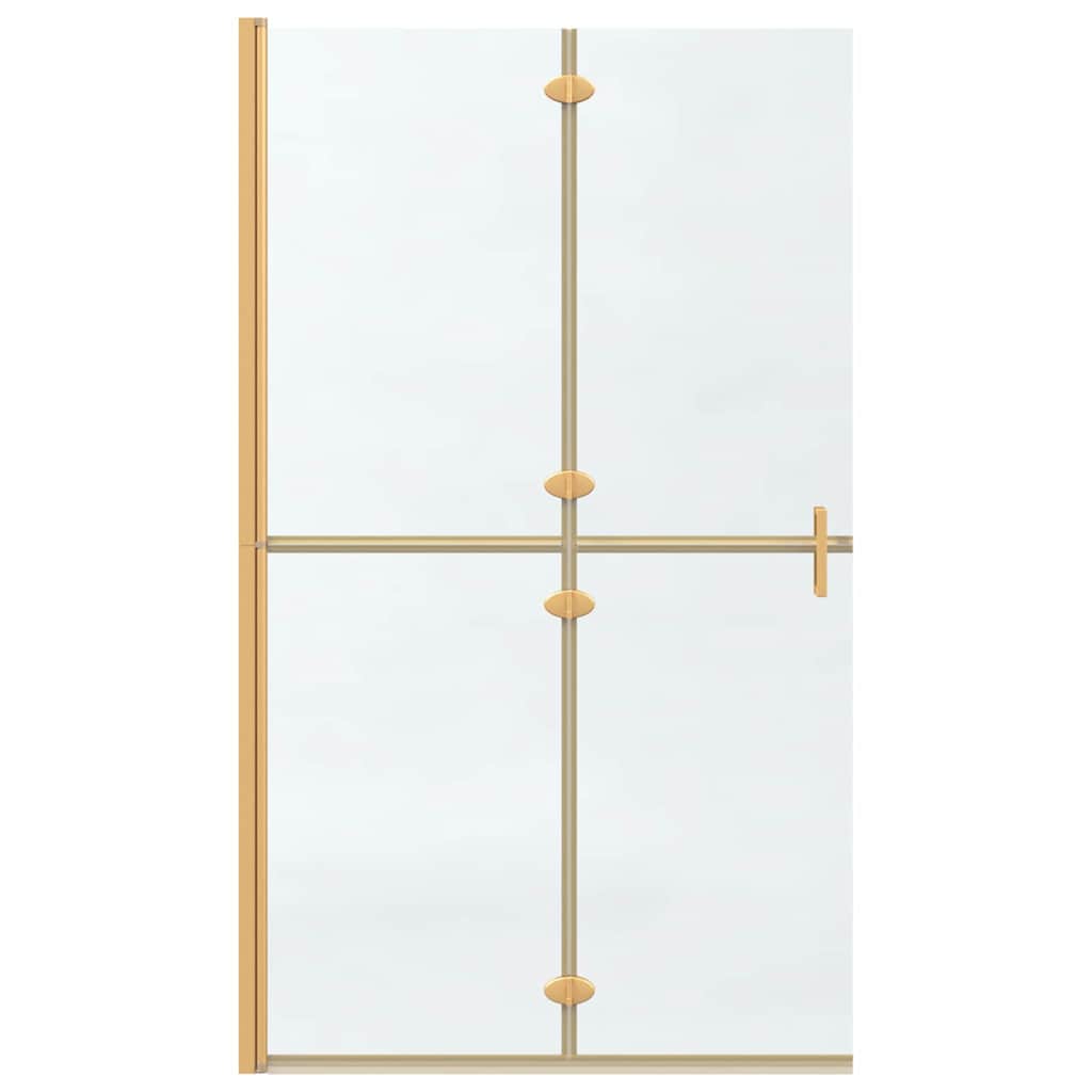 Inloop Douche Wand Goud En Transparant Gehard Glas