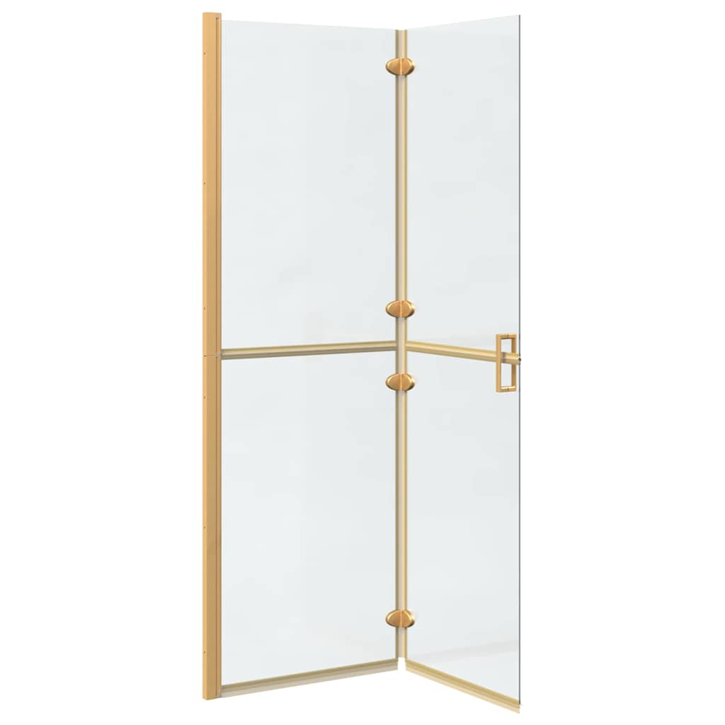 Inloop Douche Wand Goud En Transparant Gehard Glas