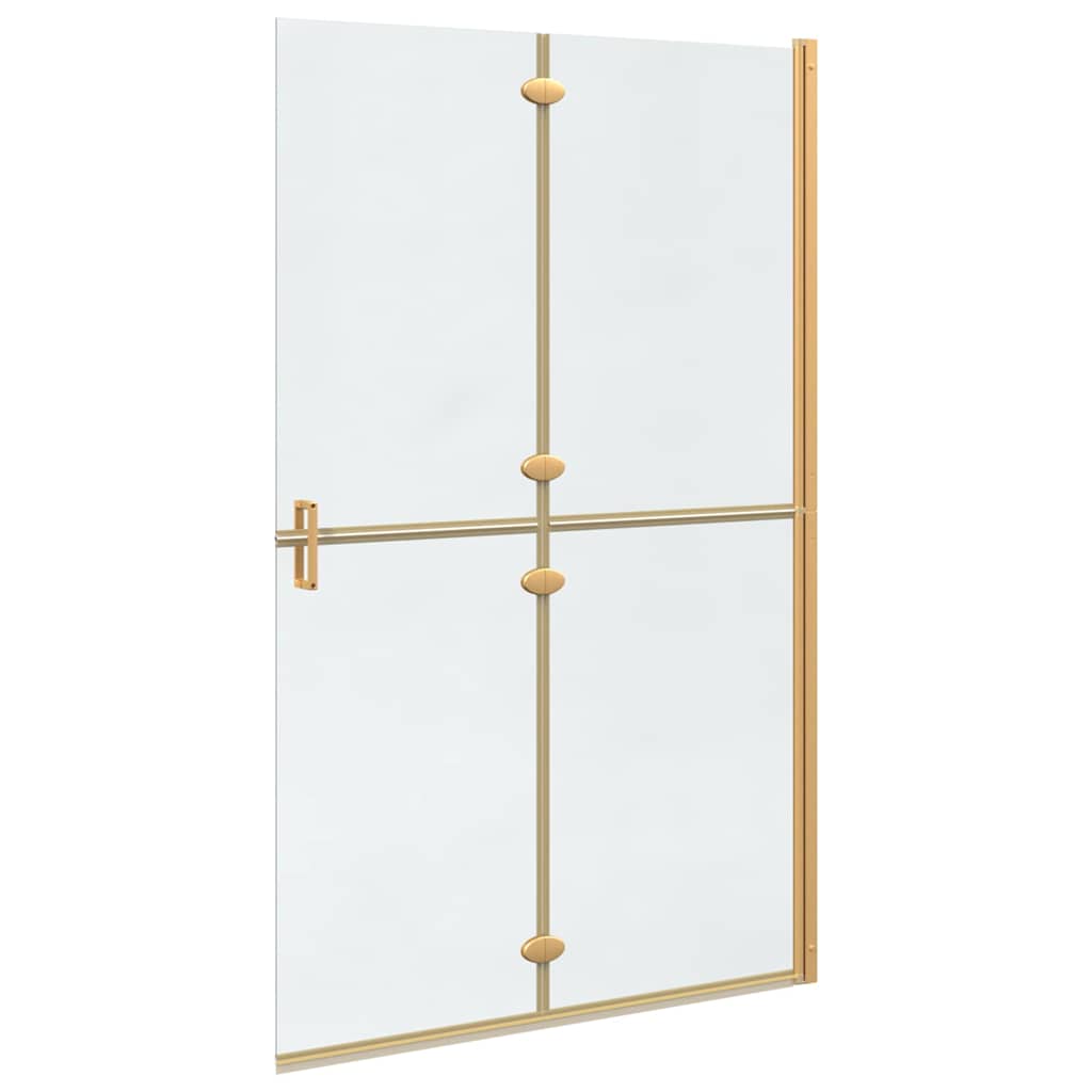 Inloop Douche Wand Goud En Transparant Gehard Glas