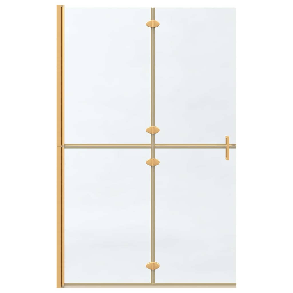 Inloop Douche Wand Goud En Transparant Gehard Glas