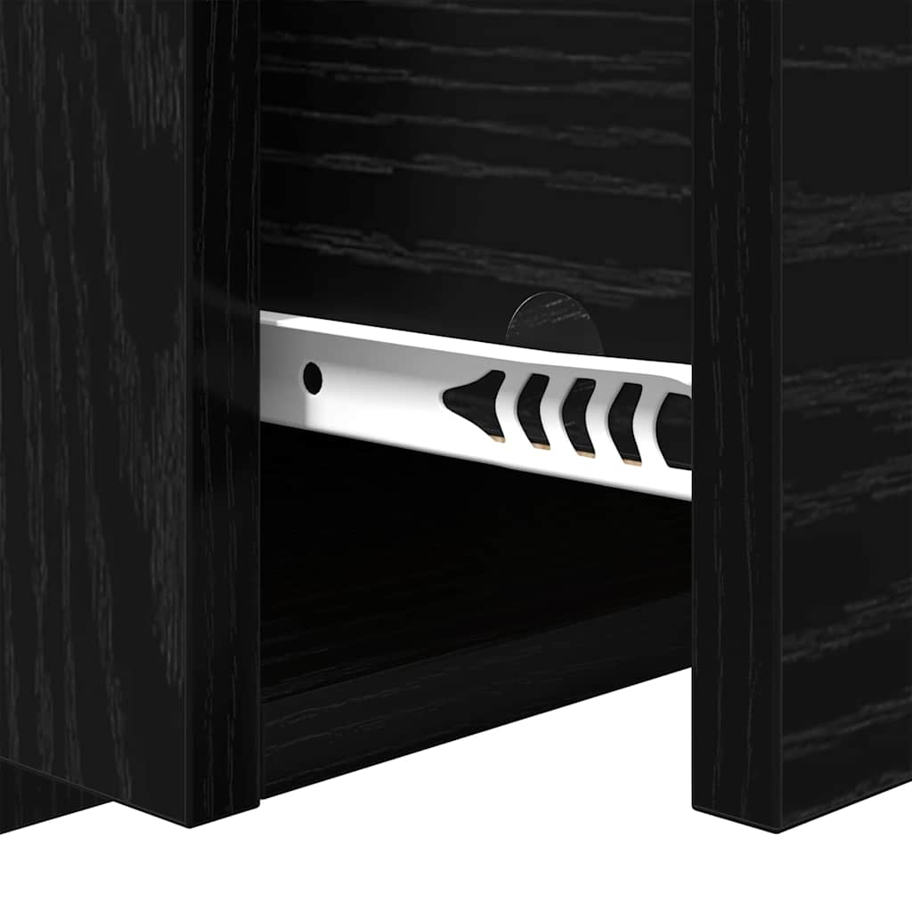 Bedkast 2 Pcs 48.5 X 32.5 X 80 Cm Bewerkt Hout