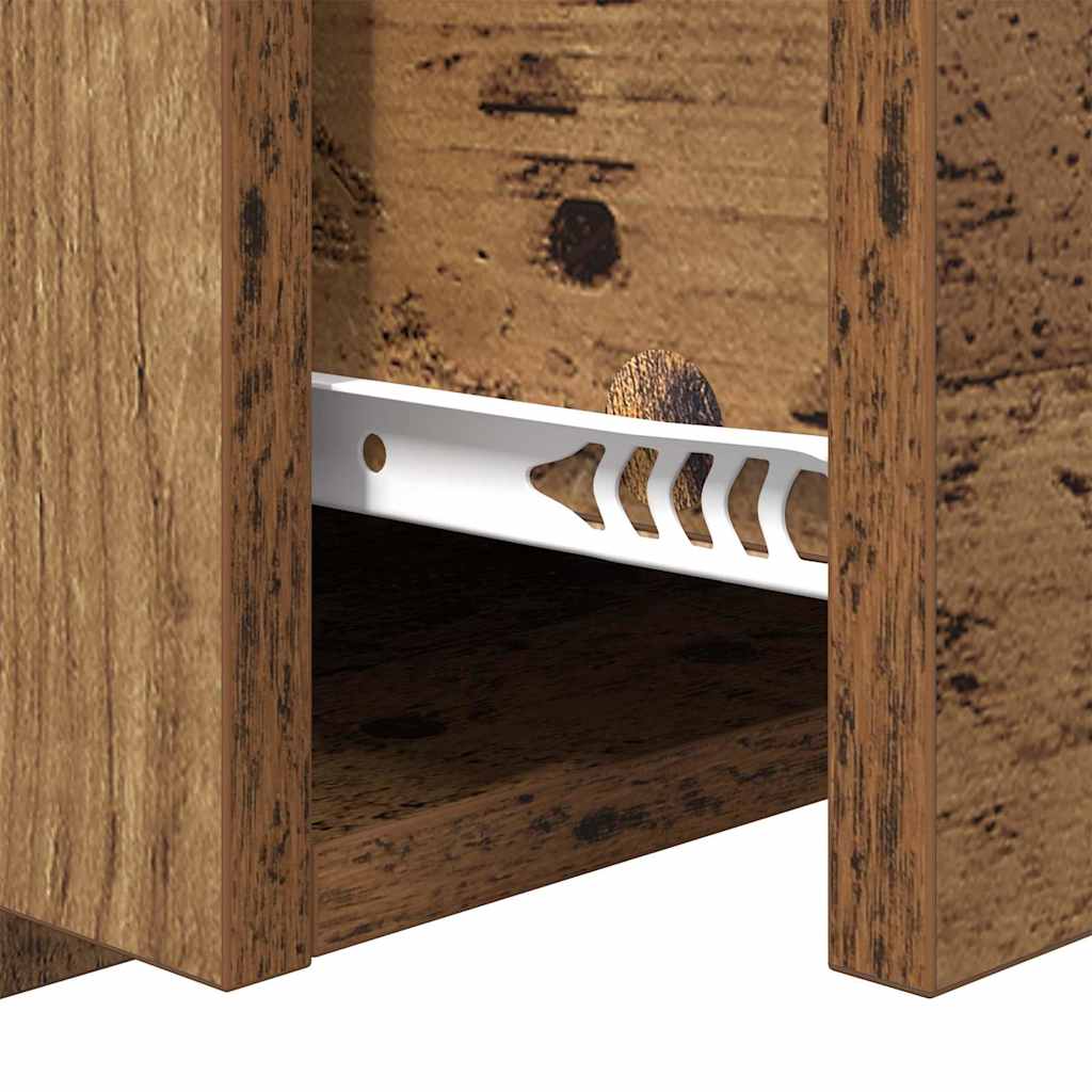 Bedkast 2 Pcs 48.5 X 32.5 X 80 Cm Bewerkt Hout