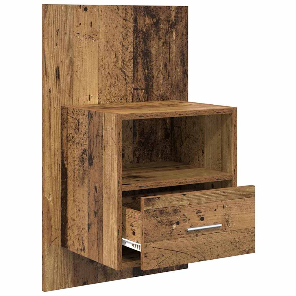 Bedkast 2 Pcs 48.5 X 32.5 X 80 Cm Bewerkt Hout