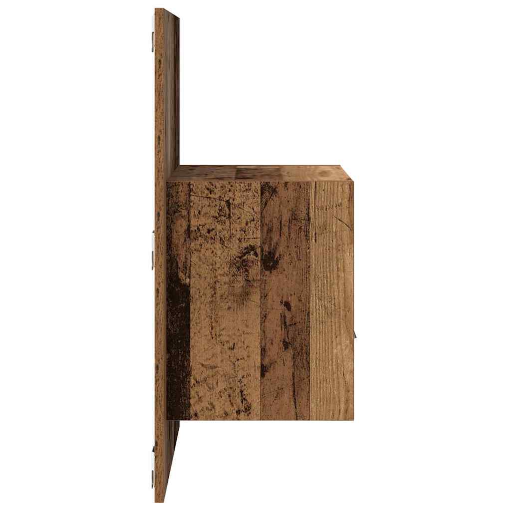 Bedkast 2 Pcs 48.5 X 32.5 X 80 Cm Bewerkt Hout