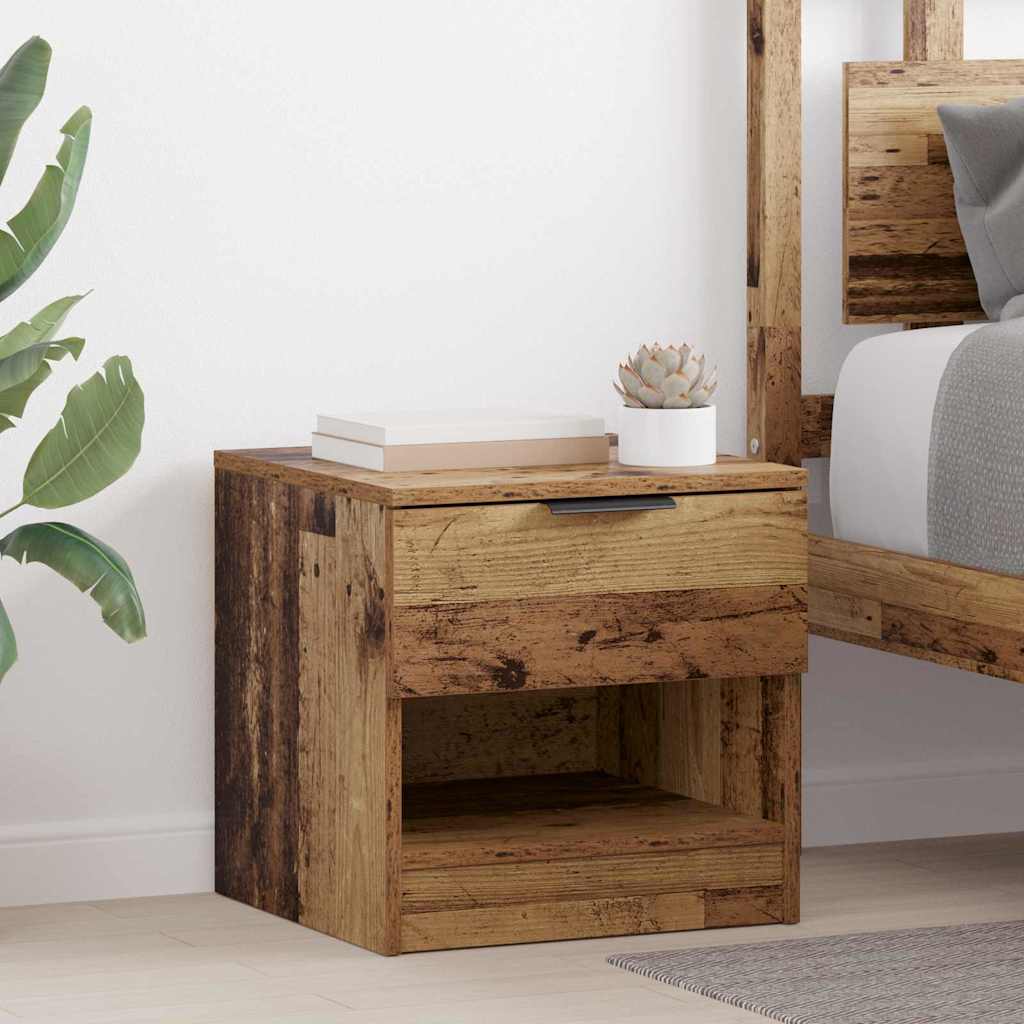 Bedkast Met Lade 2 Pcs 40 X 39 X 40 Cm Bewerkt Hout