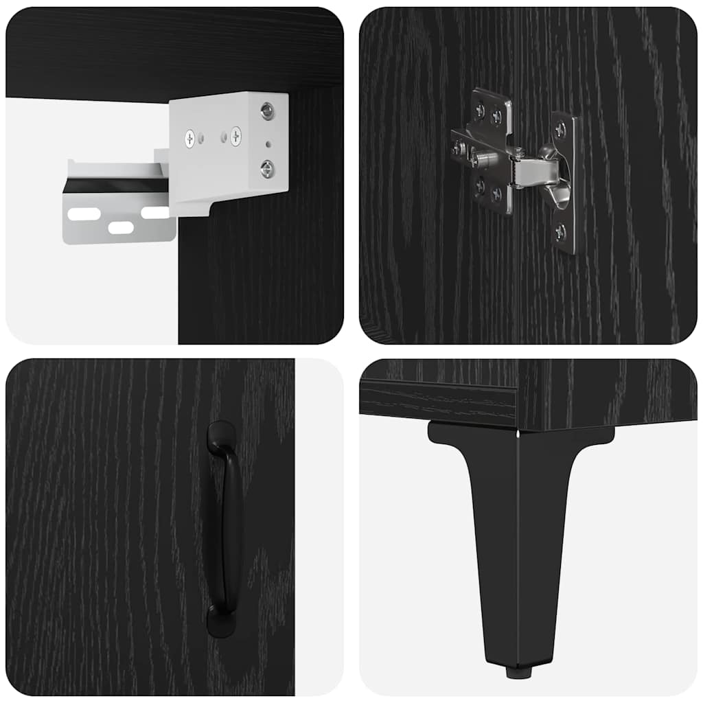 Highboard 69,5 X 34 X 180 Cm Bewerkt Hout