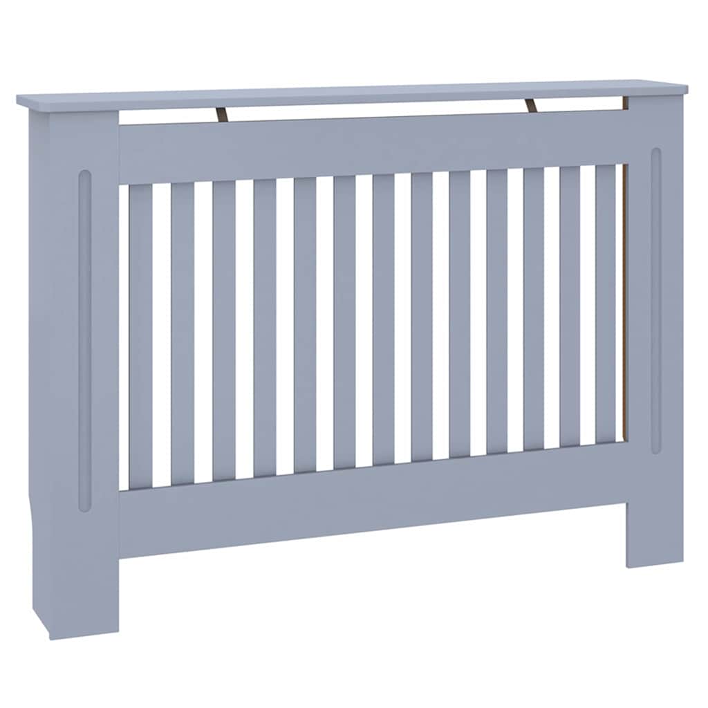 Radiatorcover 2 Pcs Grijs 112X19X81.5Cm Engineeredhout