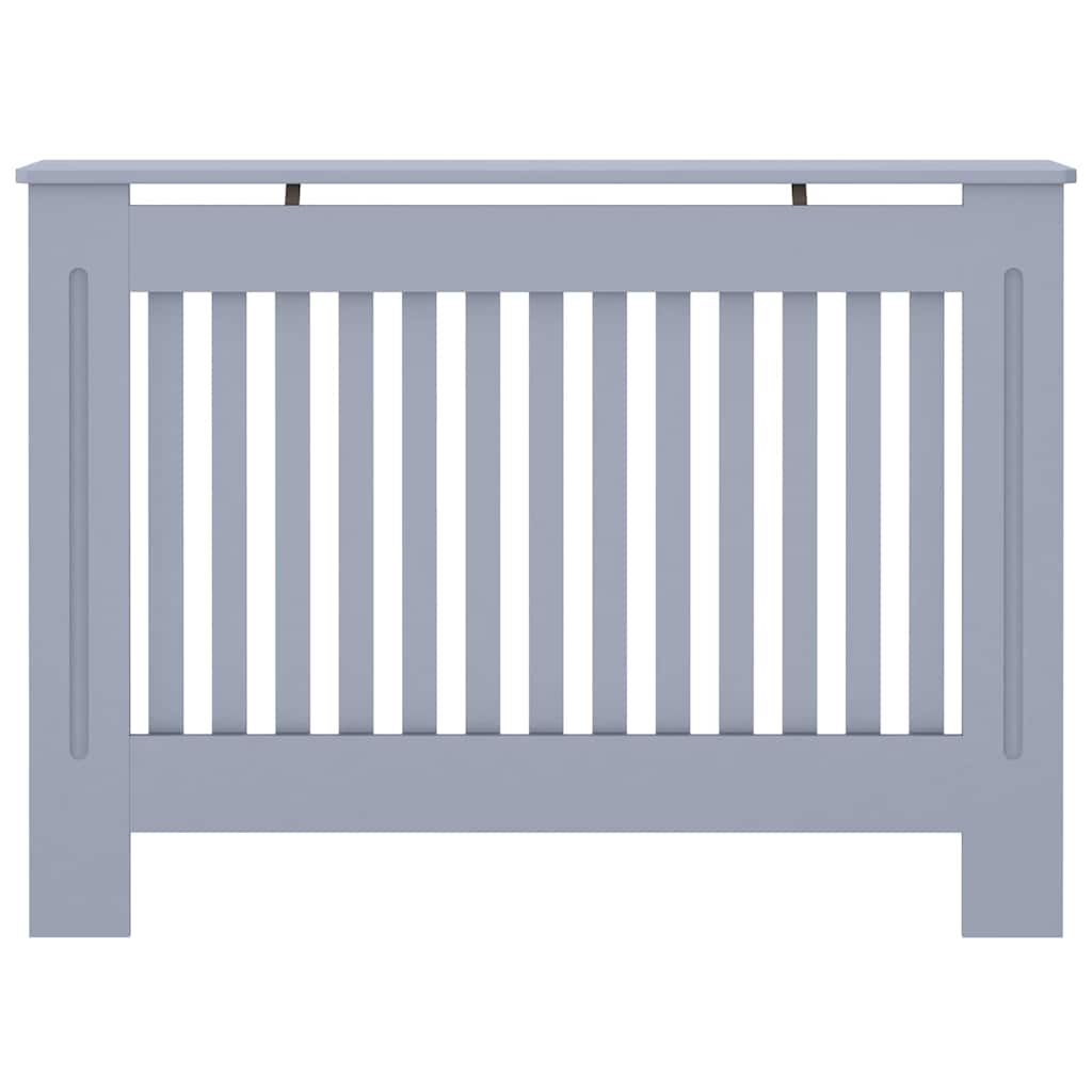 Radiatorcover 2 Pcs Grijs 112X19X81.5Cm Engineeredhout