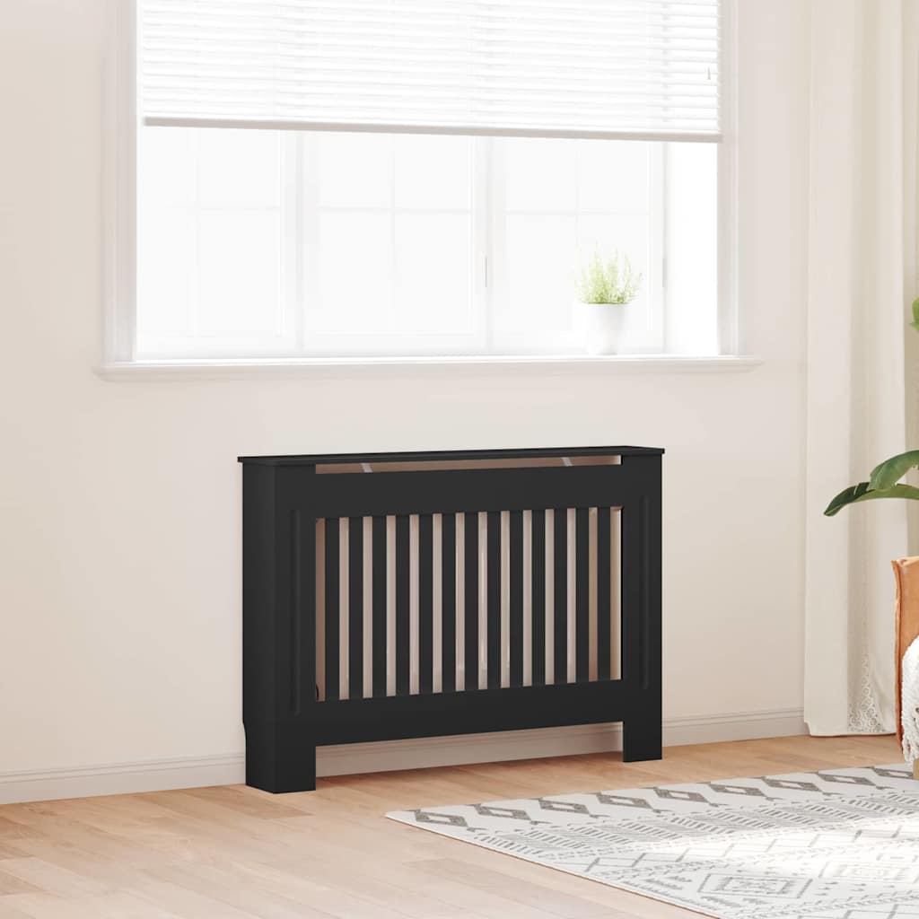 Radiatorafdekking 2 Pcs 112X19X81.5Cm Bewerkt Hout