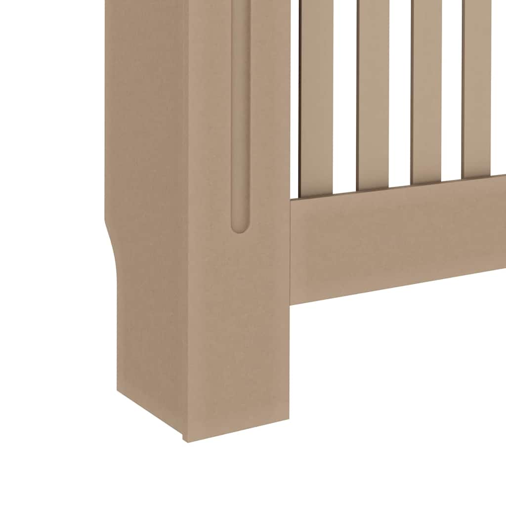 Radiatorafdekking 2 Pcs 112X19X81.5Cm Bewerkt Hout