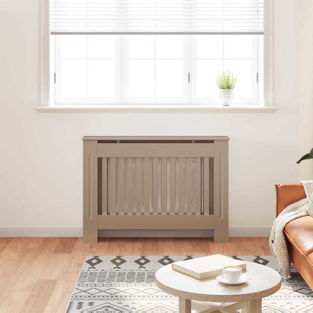 Radiatorafdekking 2 Pcs 112X19X81.5Cm Bewerkt Hout