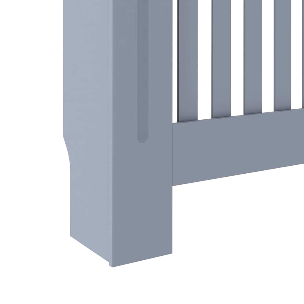 Radiatorafdekking 2 Pcs Grijs 152X19X81.5Cm Bewerkt Hout