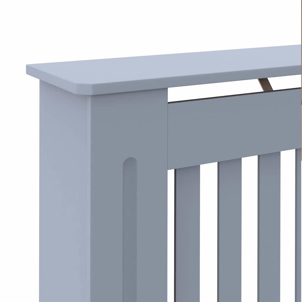 Radiatorafdekking 2 Pcs Grijs 172X19X81.5Cm Bewerkt Hout