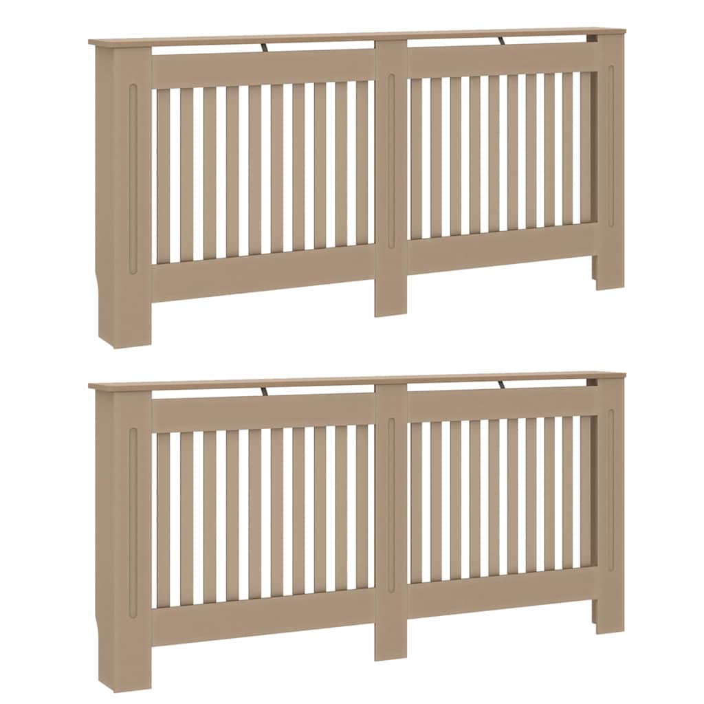 Radiatorafdekking 2 Pcs 172X19X81.5Cm Bewerkt Hout