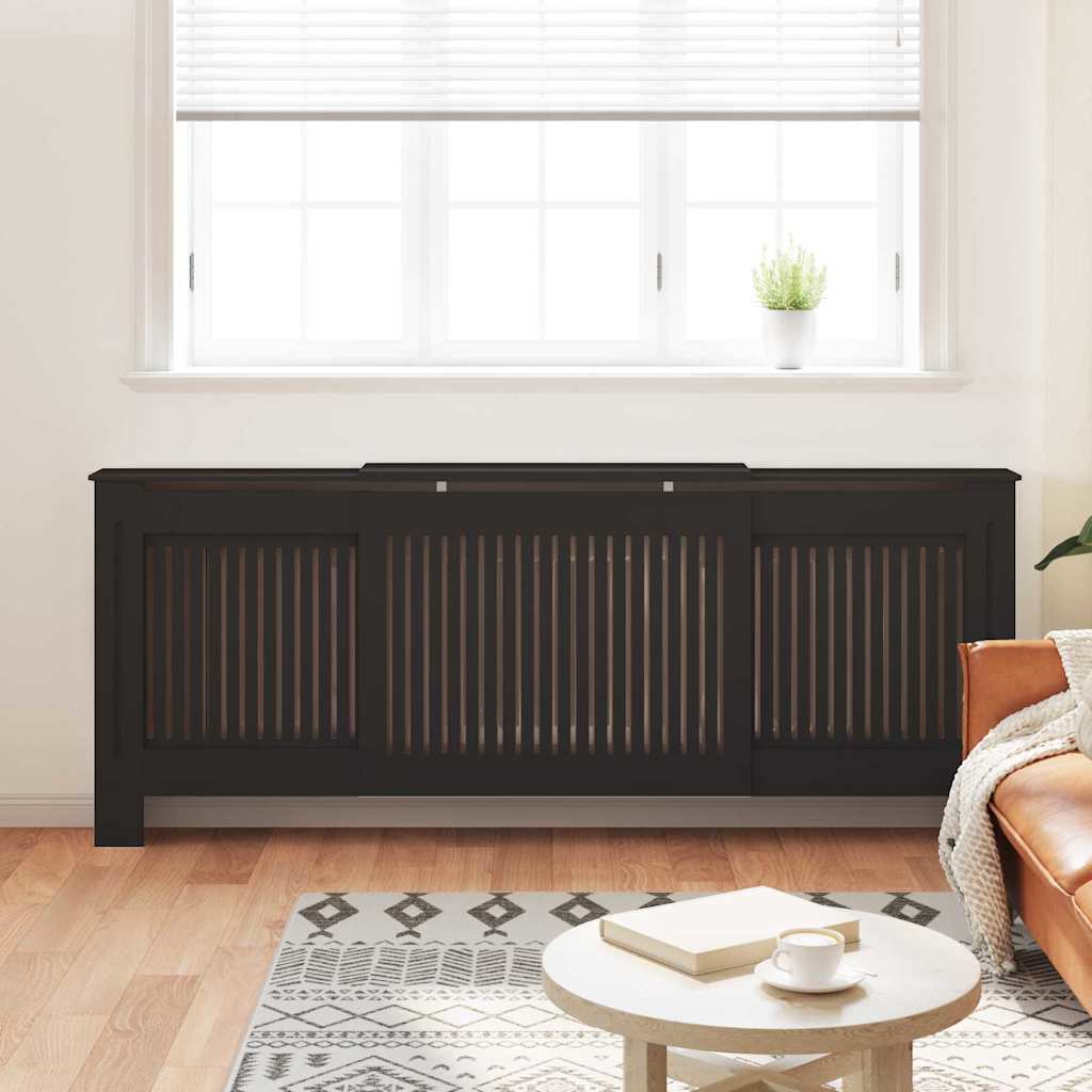 Radiatorafdekking 2 Pcs 205X20.5X81.5Cm Bewerkt Hout