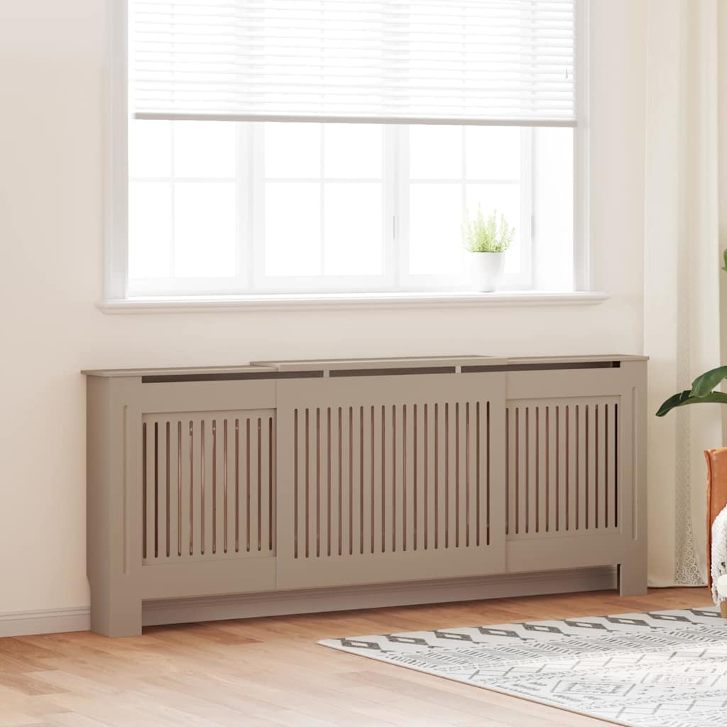 Radiatorafdekking 2 Pcs 205X20.5X81.5Cm Bewerkt Hout
