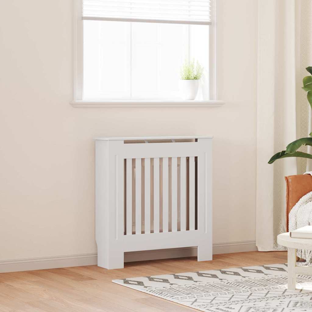 Radiatorafdekking 2 Pcs 78X19X81.5Cm Bewerkt Hout