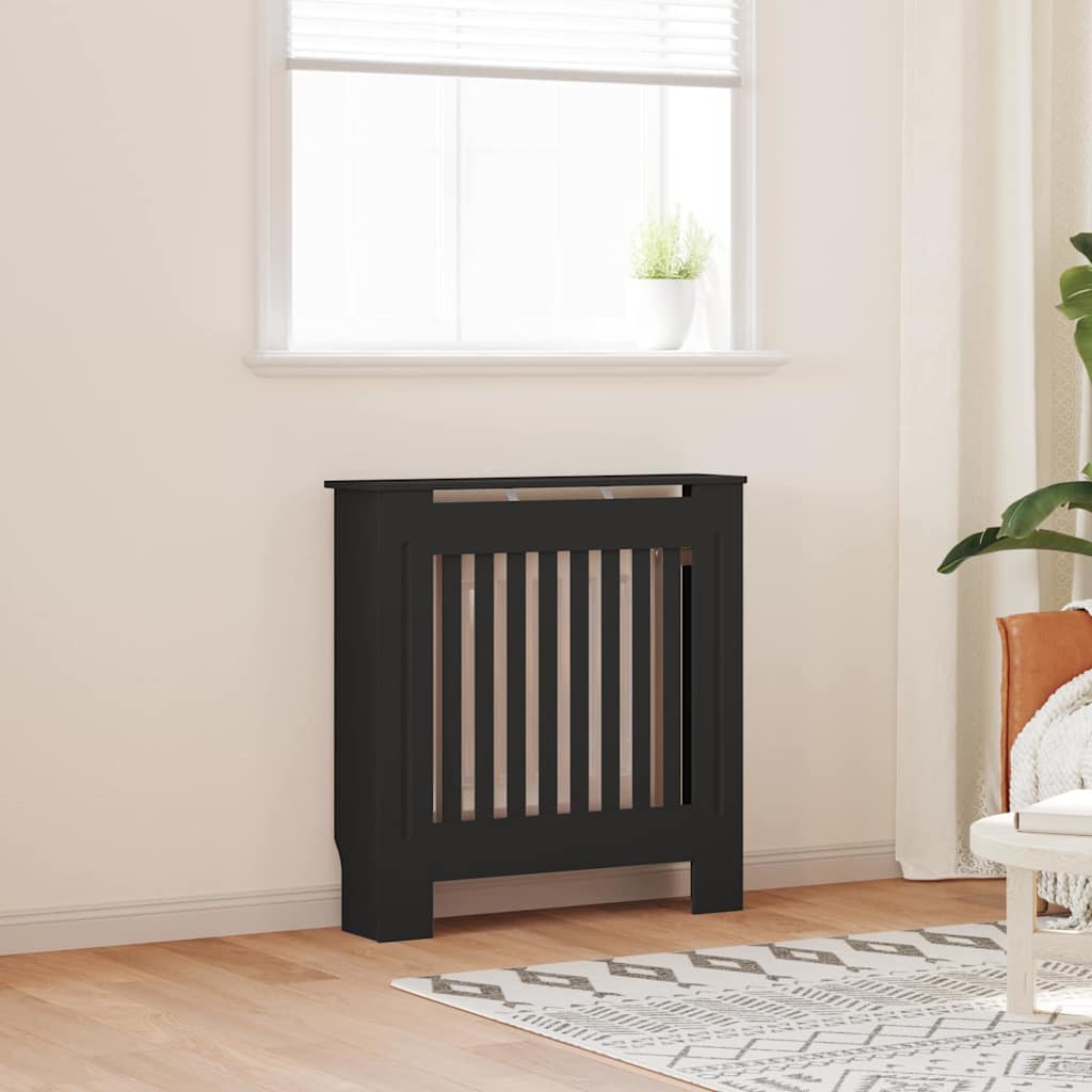 Radiatorafdekking 2 Pcs 78X19X81.5Cm Bewerkt Hout