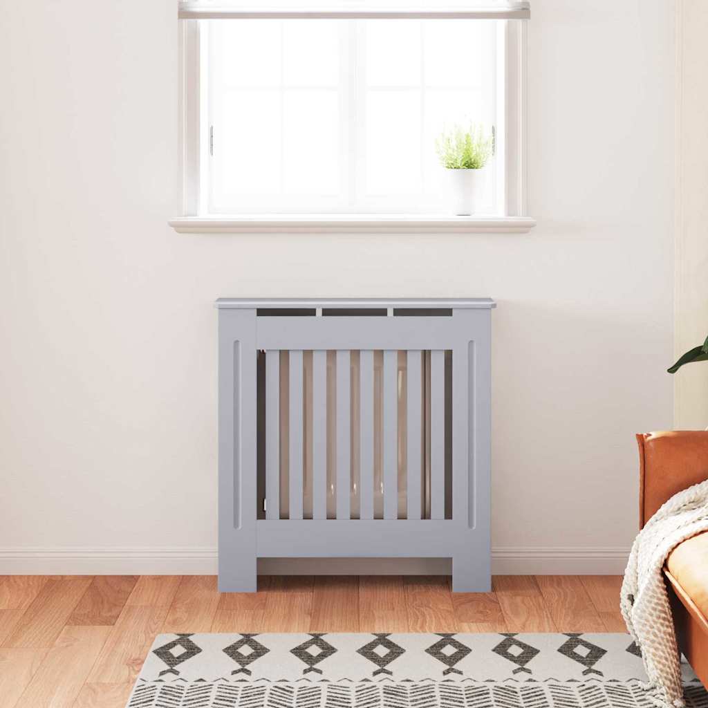 Radiatorafdekking 2 Pcs 78X19X81.5Cm Bewerkt Hout